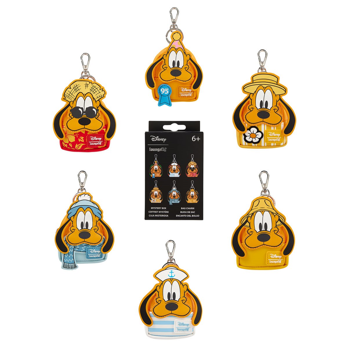 Disney Pluto 95th Anniversary Mini-Backpack Mystery Box Bag Charm Case of 15