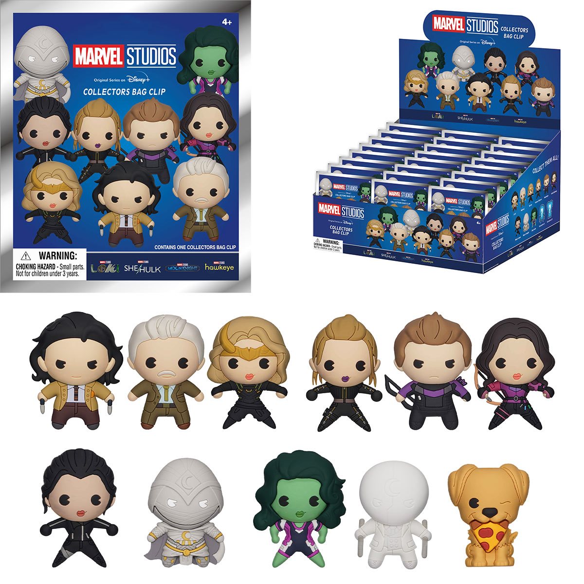 Marvel Studios Characters 3D Foam Bag Clip Random 6-Pack