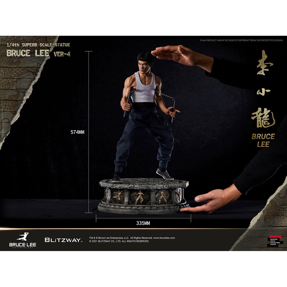 Bruce Lee Tribute Ver. 4 Superb 1:4 Scale Hybrid Type Statue