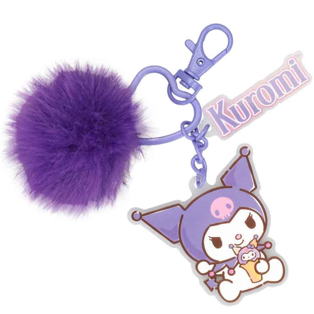 Kuromi Multi-Charm and Pom Pom Key Chain 1 1089-kuromi-multi-charm-and-pom-pom-key-chain-1.jpg