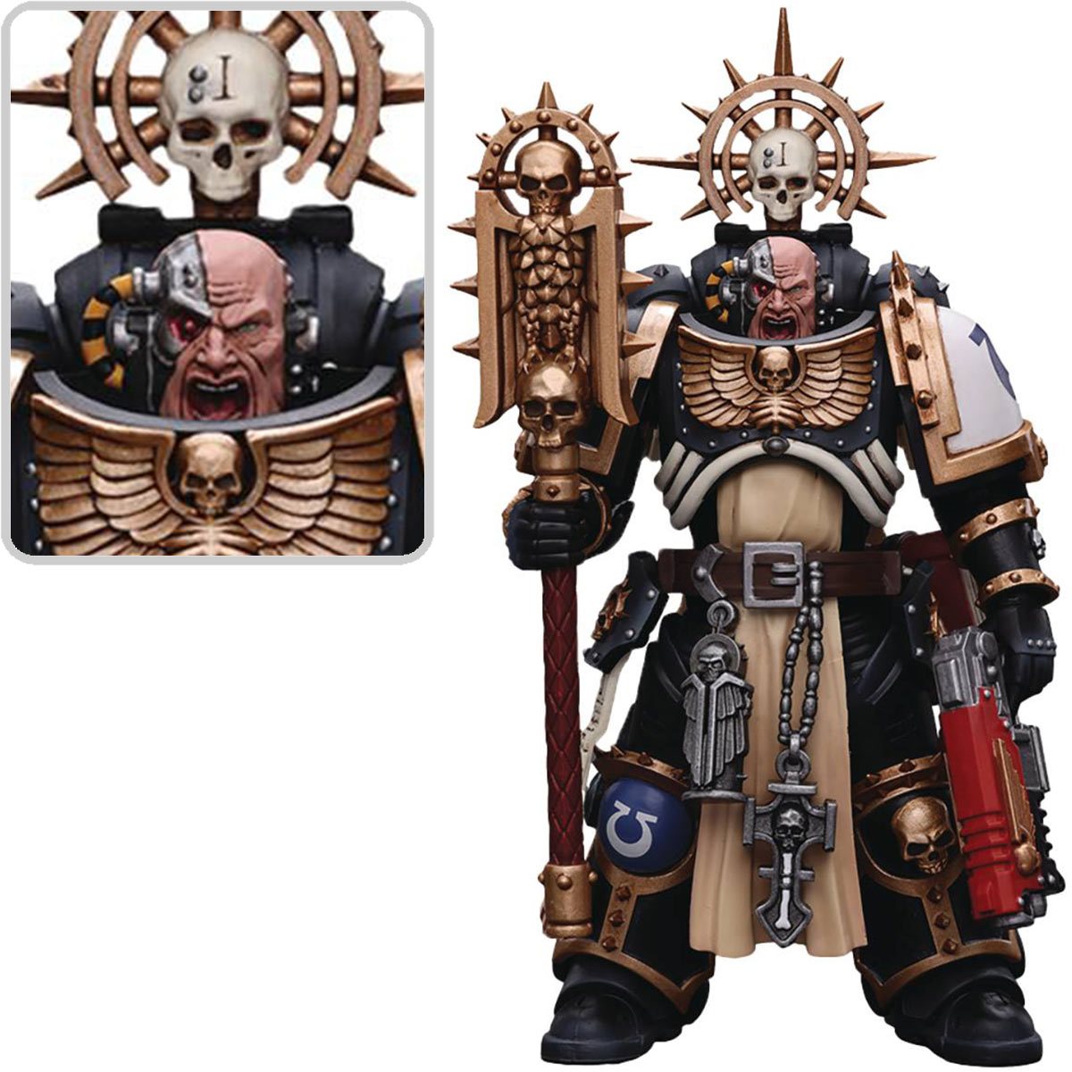 Joy Toy Warhammmer 40,000 Ultramarines Chaplain Indomitus 1:18 Scale Action Figure