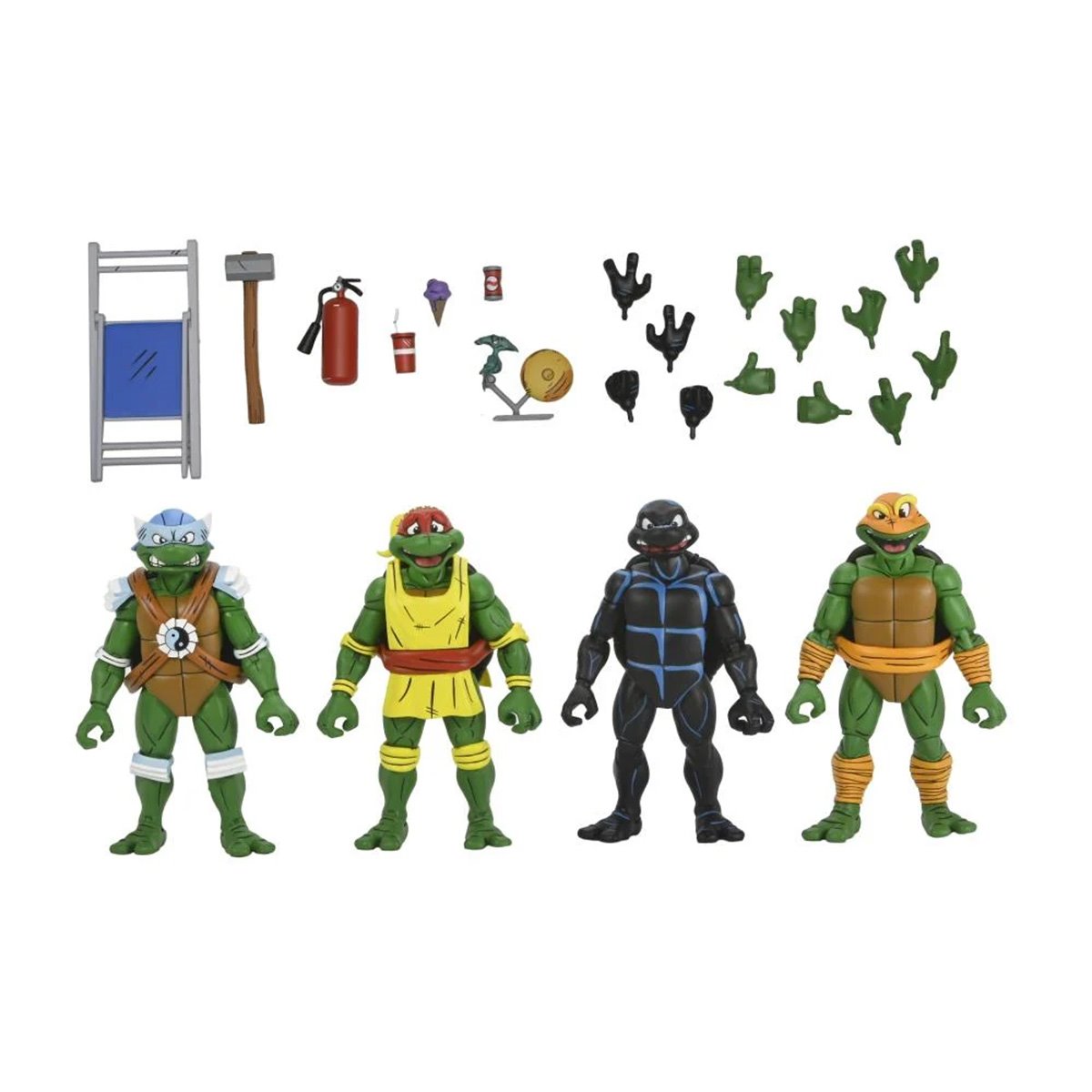 Teenage Mutant Ninja Turtles Archie Comics Stump Wrestling Turtles 7-Inch Scale Action Figure 4-Pack
