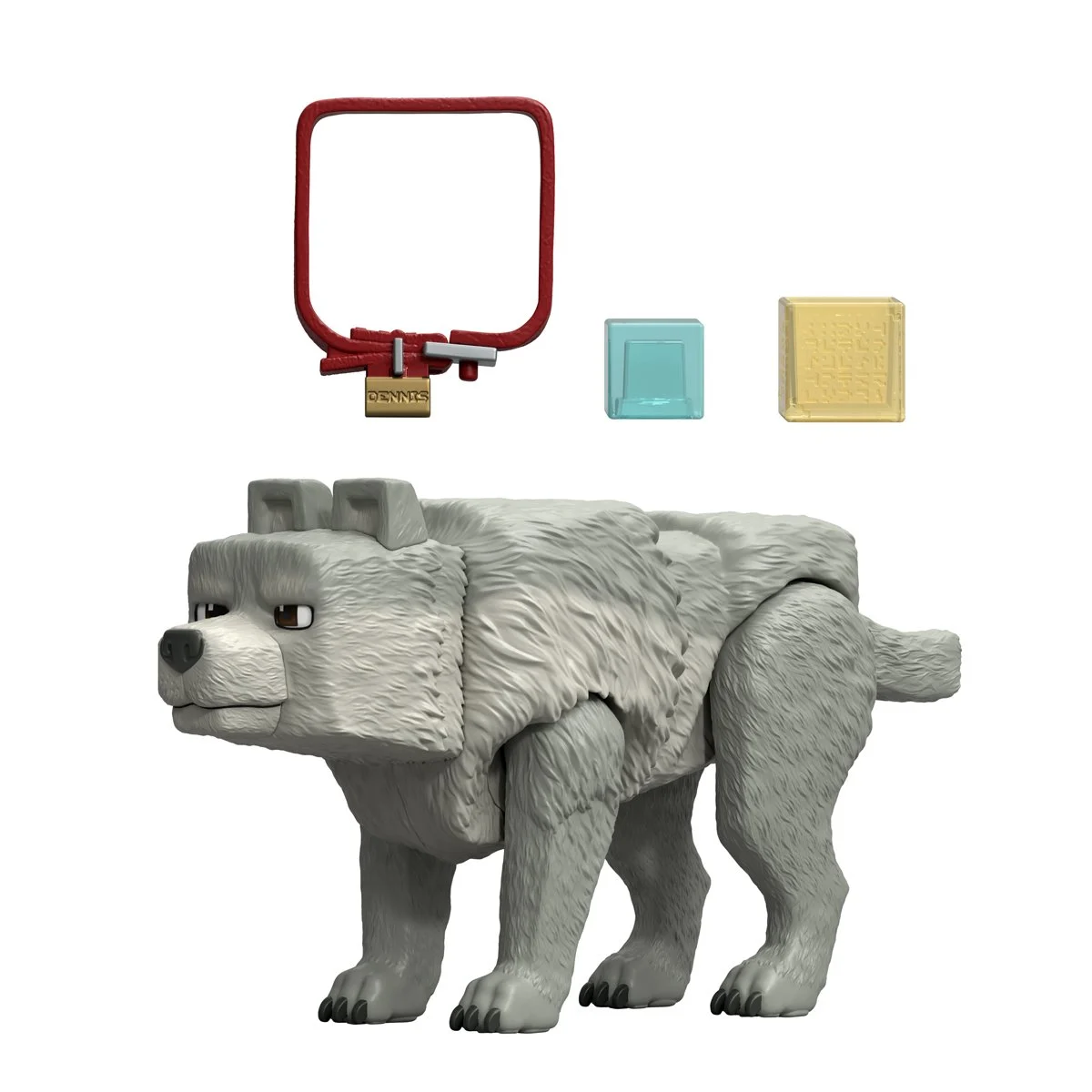 A Minecraft Movie Wolf Action Figure