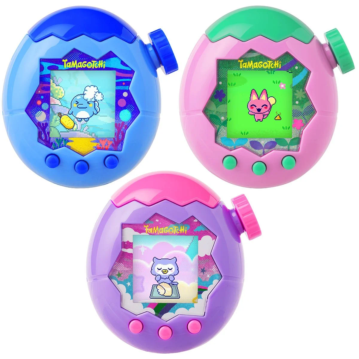 Tamagotchi Paradise Digital Pet Case of 4