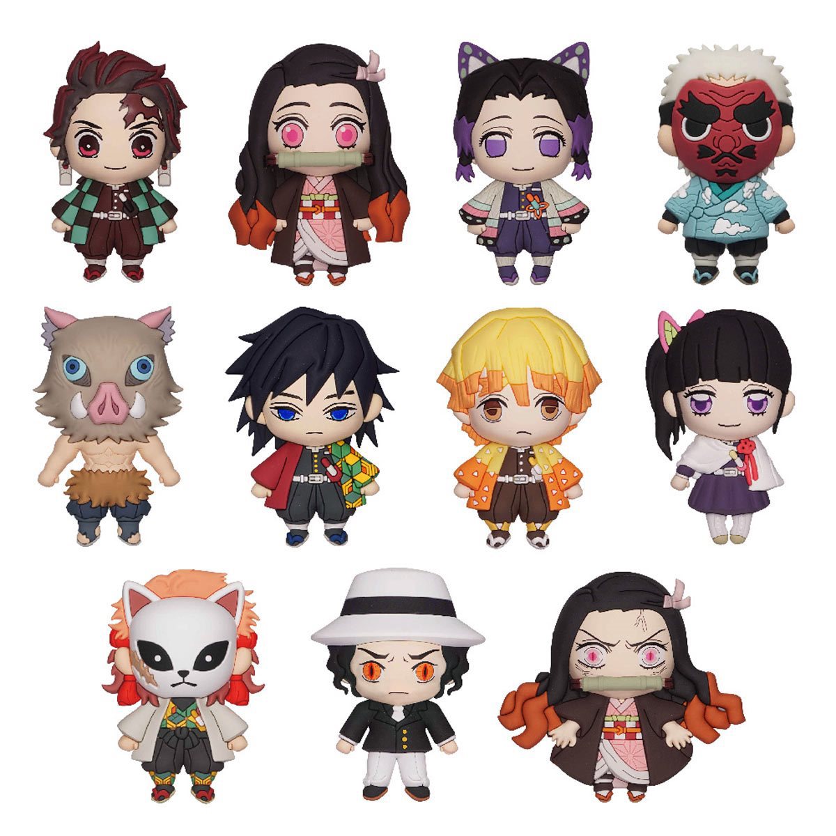 Demon Slayer Series 1 3D Foam Bag Clip Random 6-Pack