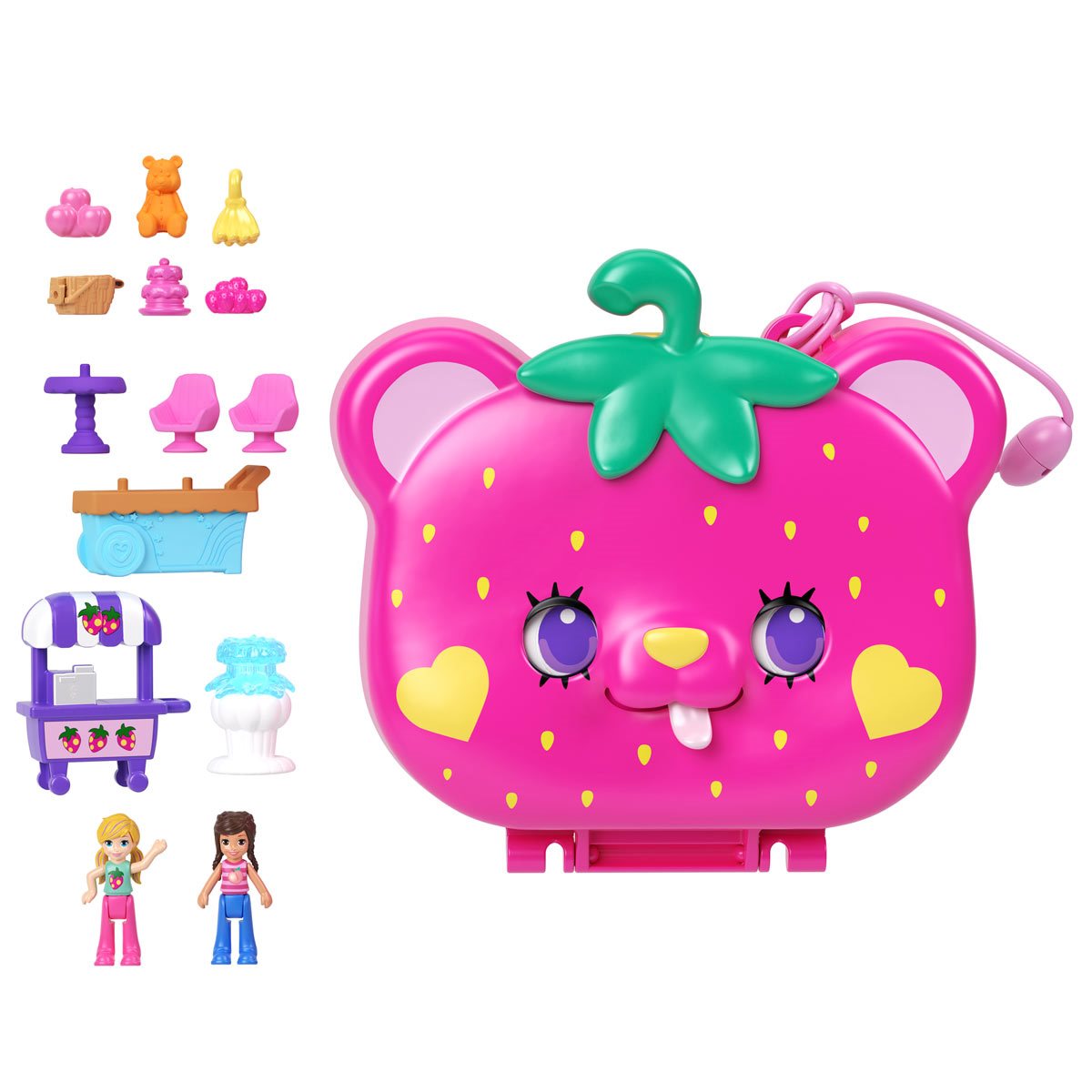 Polly Pocket Straw-Beary Patch Compact Playset