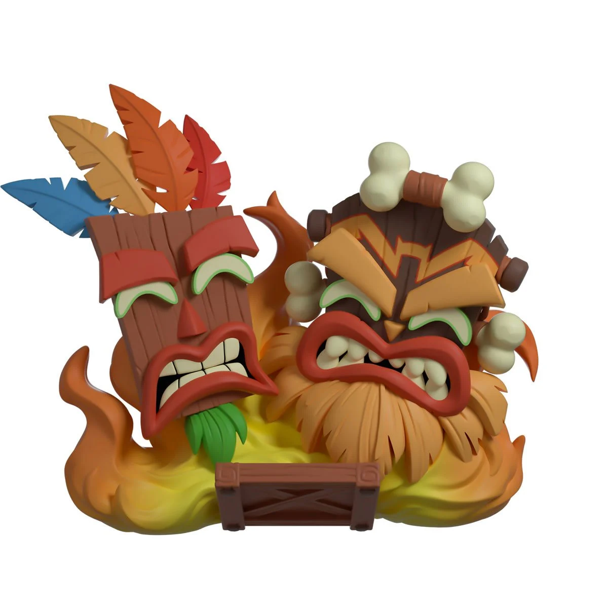 Crash Bandicoot Collection Aku Aku and Uka Uka Vinyl Figure #6