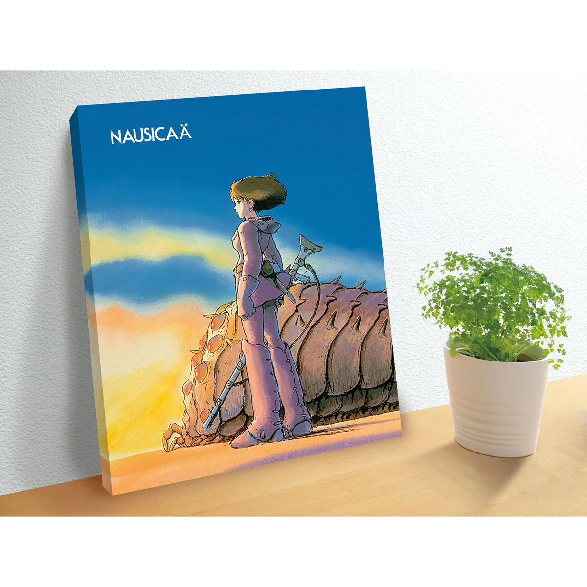 Nausicaa of the Valley of the Wind Ohmu and Nausicaa Artboard Canvas Style 366-Piece Jigsaw Puzzle