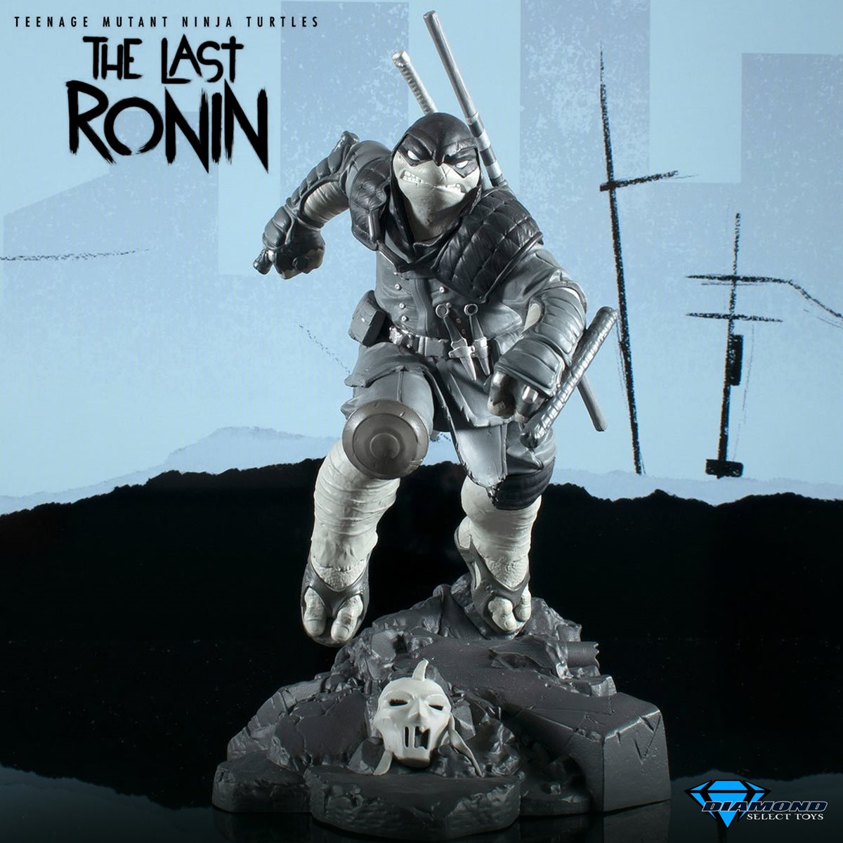 Teenage Mutant Ninja Turtles Gallery Last Ronin Black and White Variant Statue