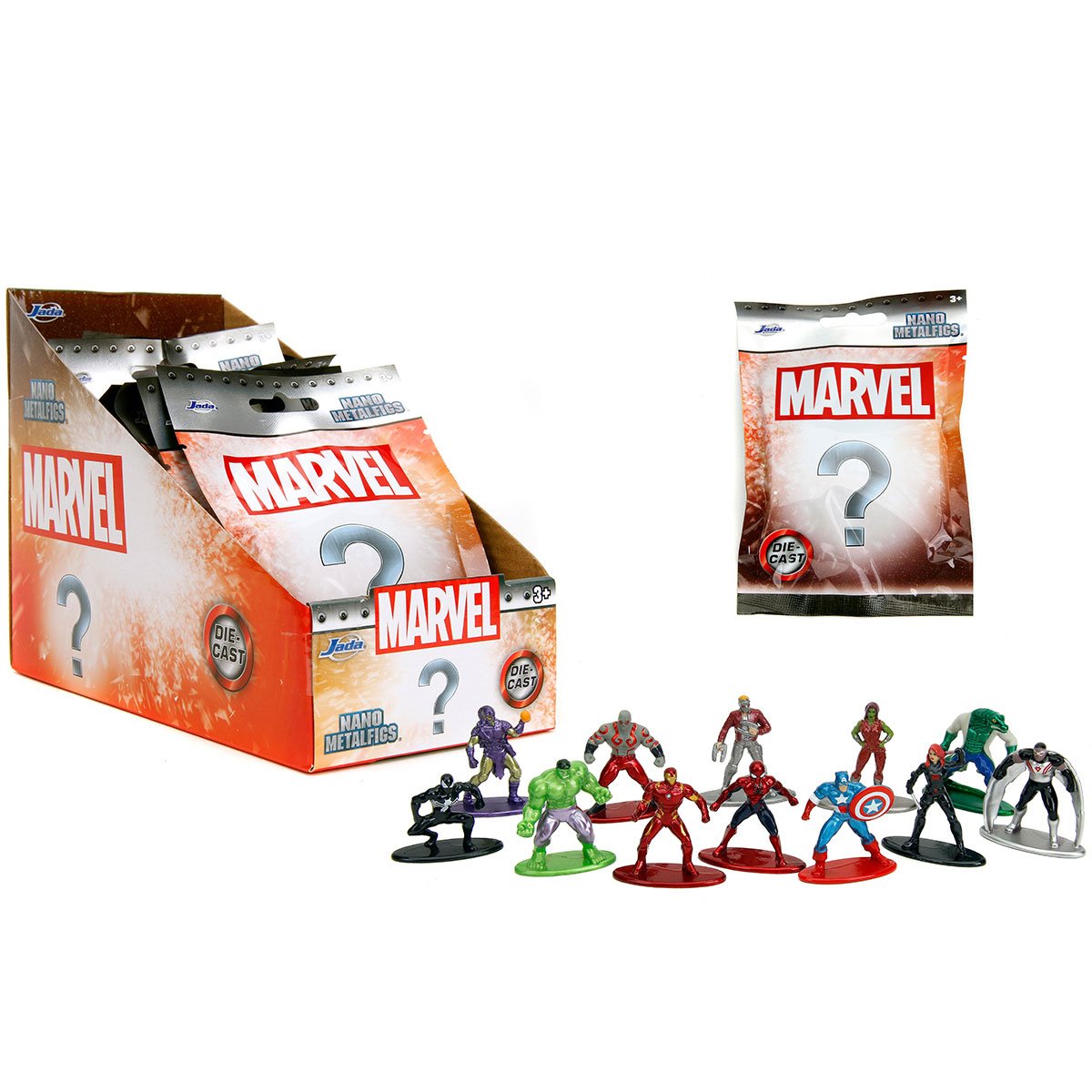 Marvel Wave 1 Nano MetalFigs Die-Cast Metal Blind Box Mini-Figure Case of 12