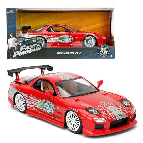 Fast and the Furious 8 1993 Mazda RX-7 1:24 Scale Die-Cast Metal Vehicle