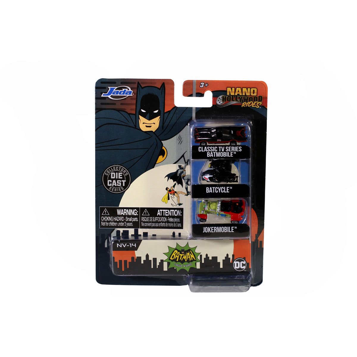 Batman 1966 TV Series Nano Hollywood Rides Vehicle 3-Pack