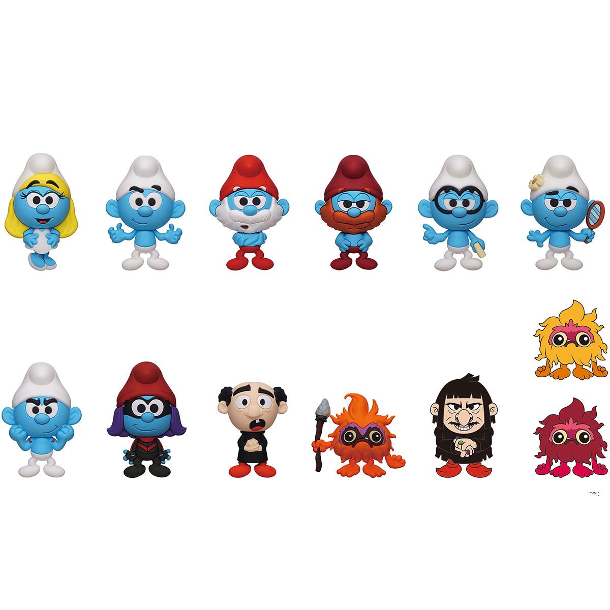 The Smurfs Movie 3D Foam Bag Clip Display Case of 24