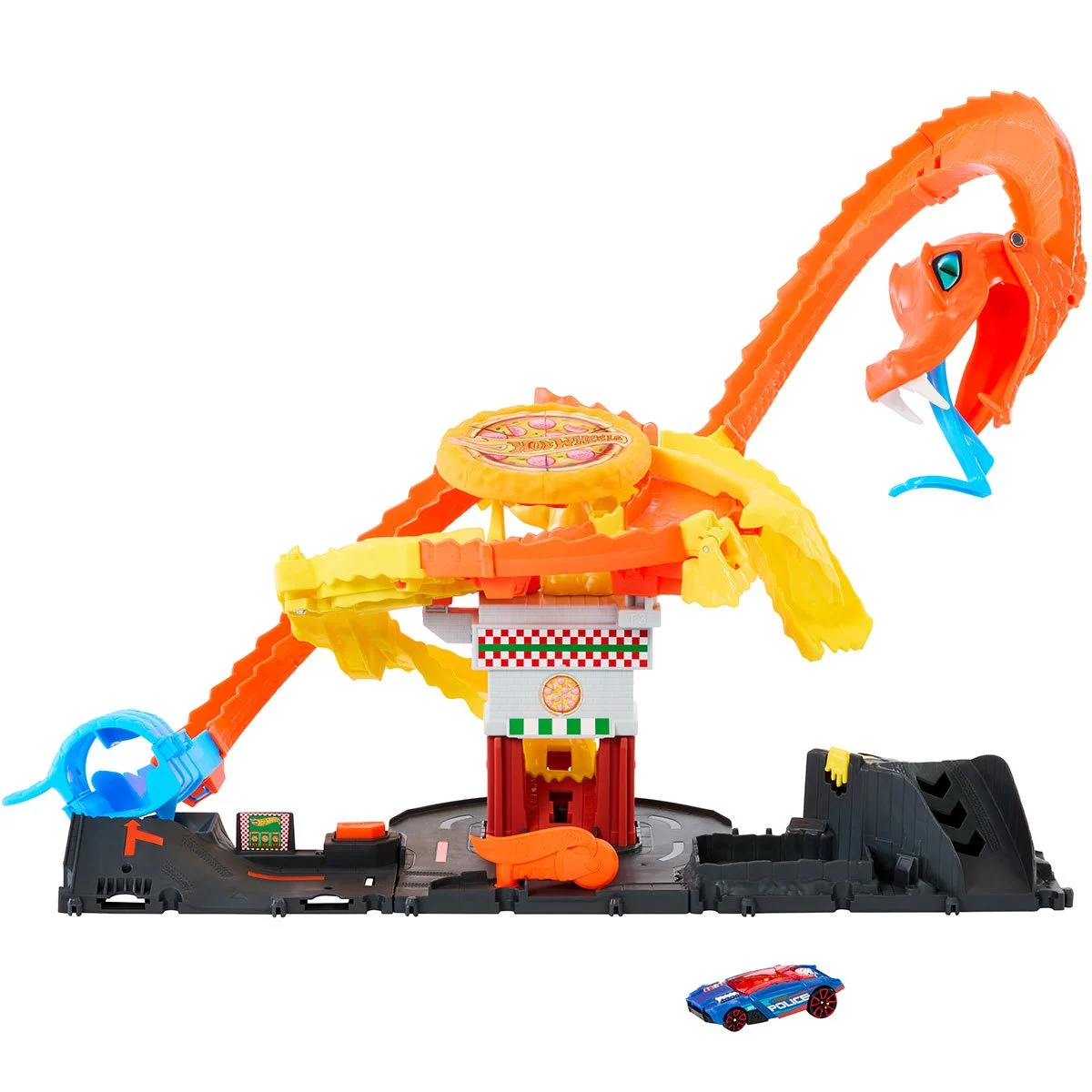 Hot Wheels Pizza Slam Cobra Attack Track Set