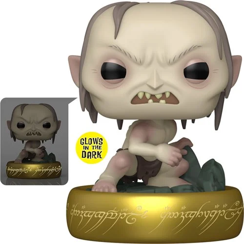The Lord of the Rings Gollum Glow-in-the-Dark Funko Pop! Vinyl Figure Plus #1831, Not Mint