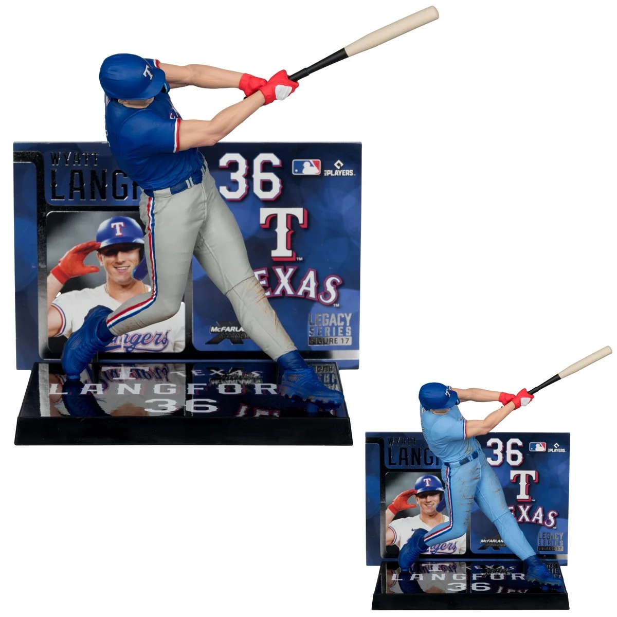 MLB SportsPicks Texas Rangers Wyatt Langford 7-Inch Posed Figure Case of 6