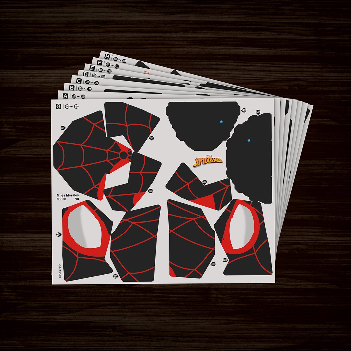Marvel 4D Build Miles Morales Mask 3D Puzzle Model Kit