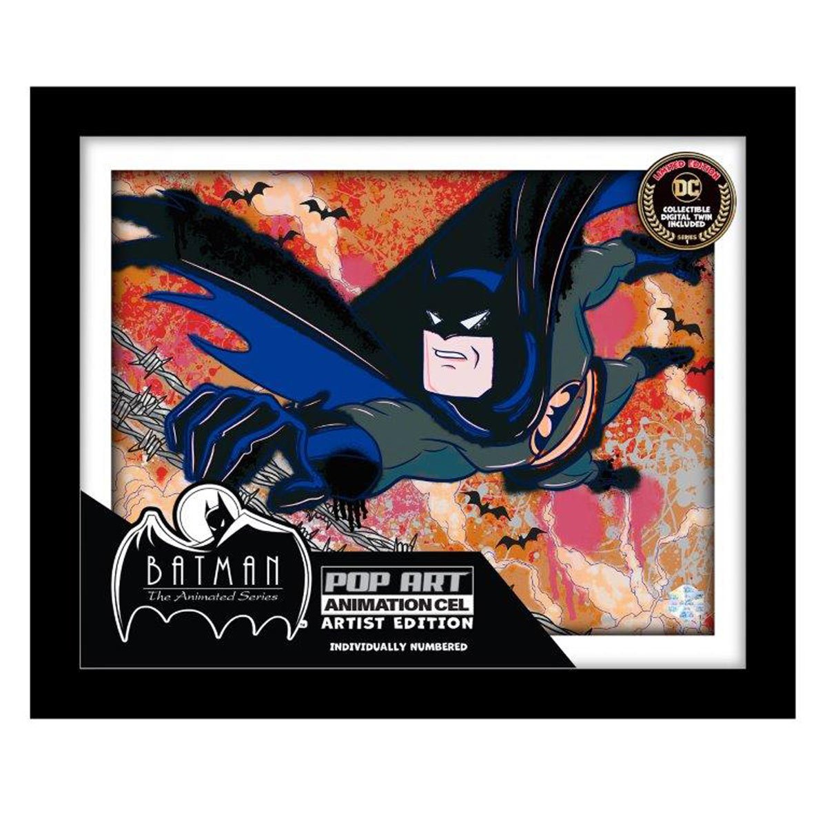 Batman: The Animated Series The Cat and The Claw: Part 1 #1102 Animation Cel Artist Edition Framed Art Print