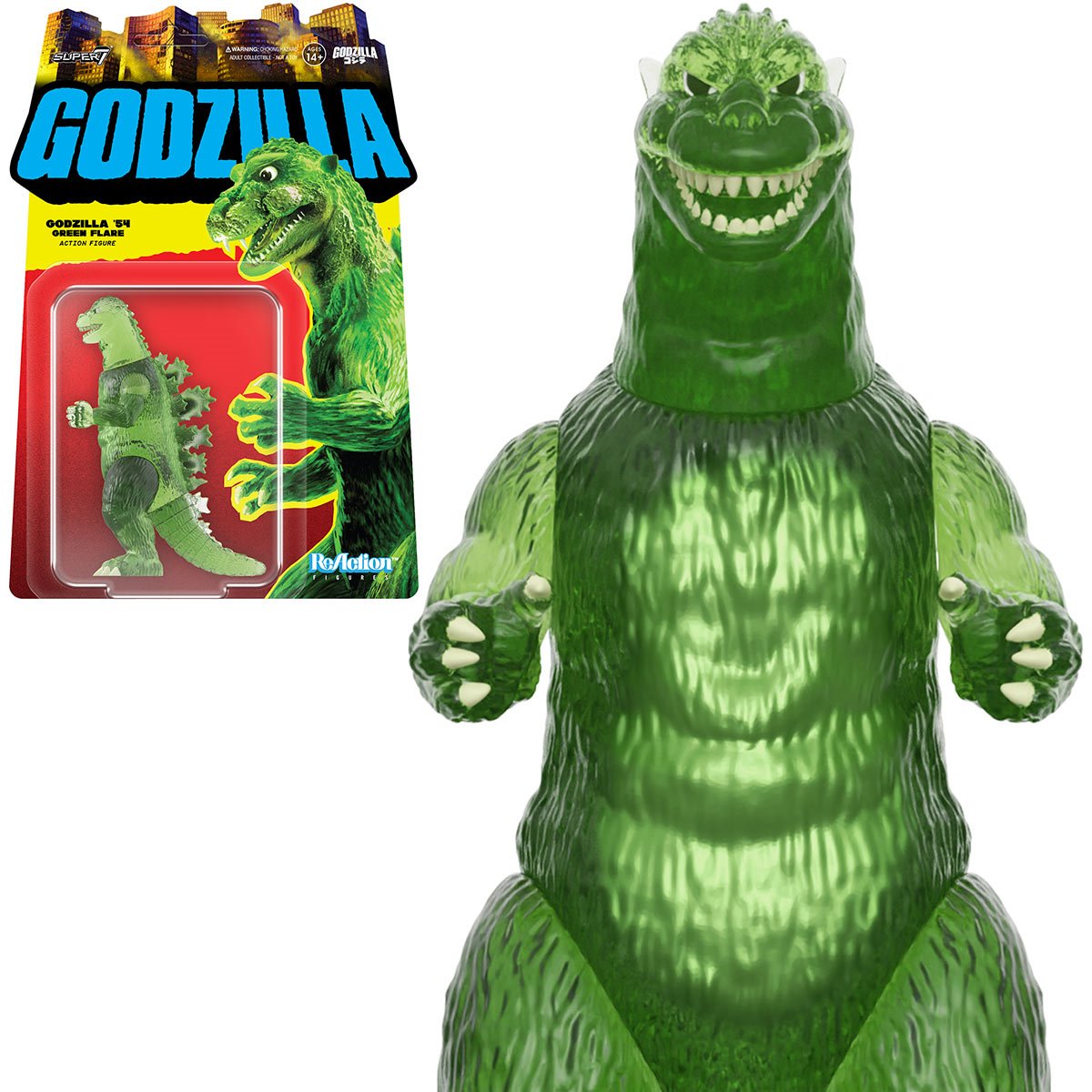Toho ReAction Figures Wave 07 - Godzilla (Semi-Clear Green version)