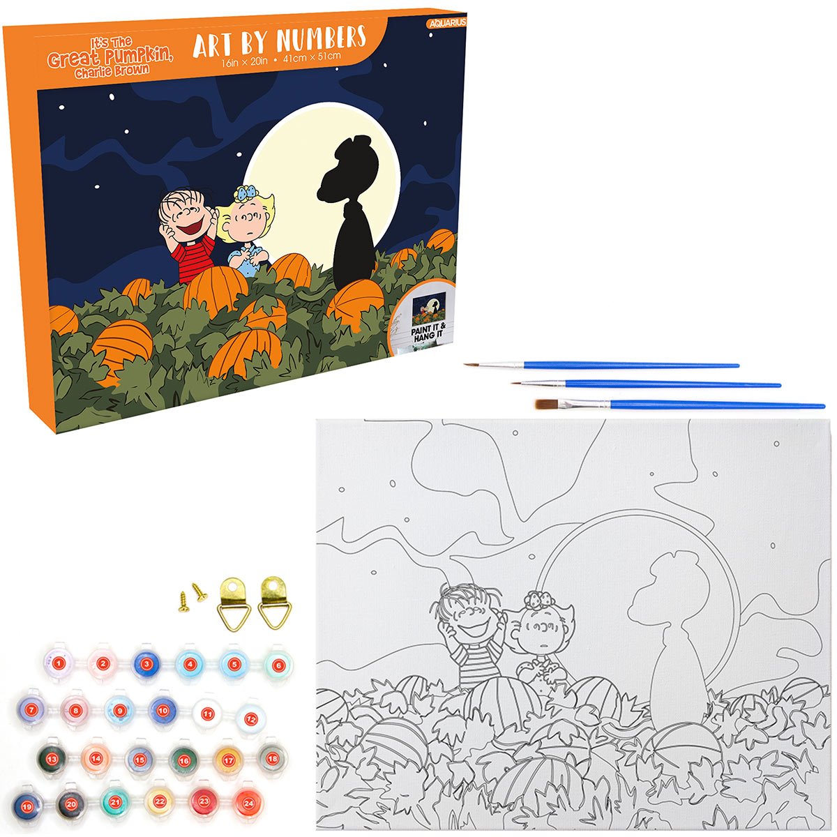Peanuts It's the Great Pumpkin Charlie Brown Art by Numbers