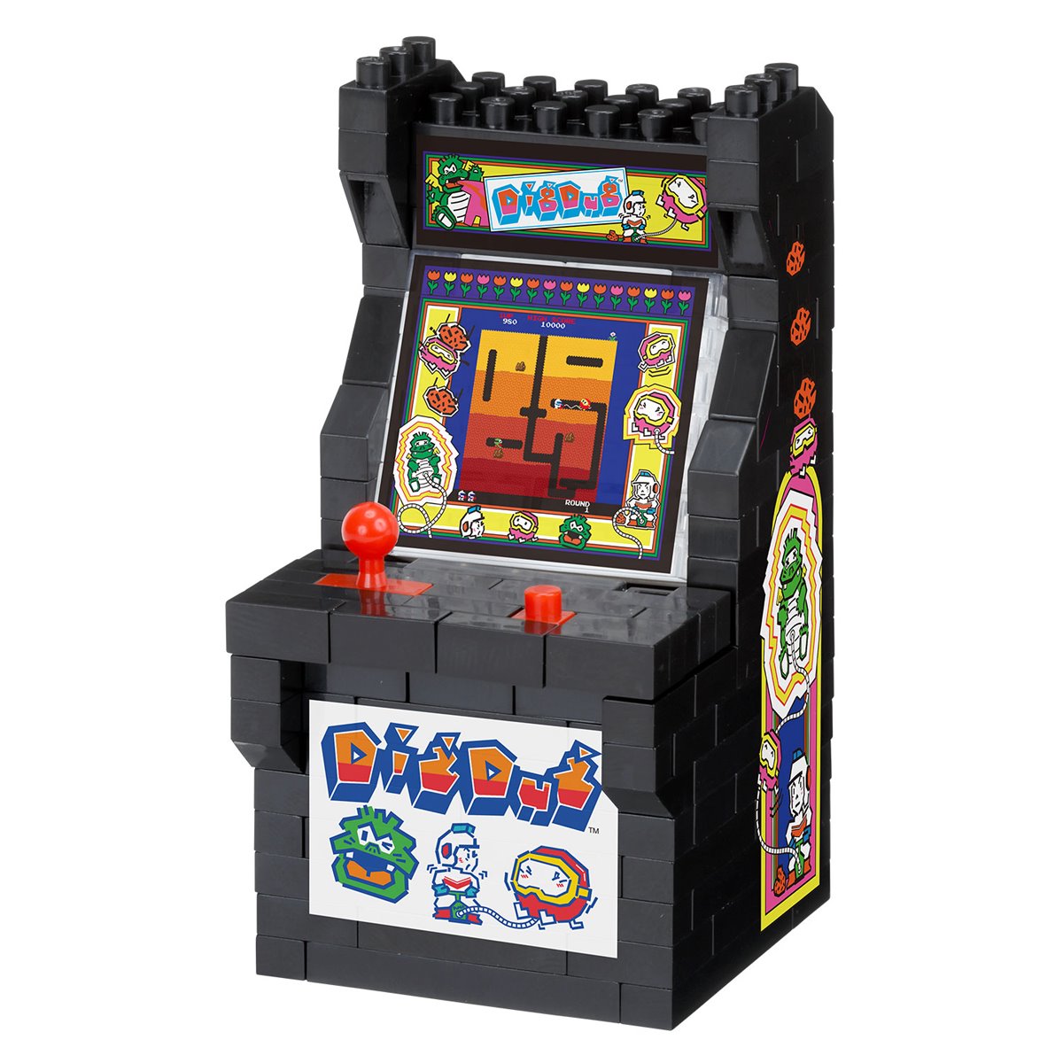 Namco Classic Games Galaga/Dig Dug Arcade Machine Nanoblock Character Collection Series Constructible Figure
