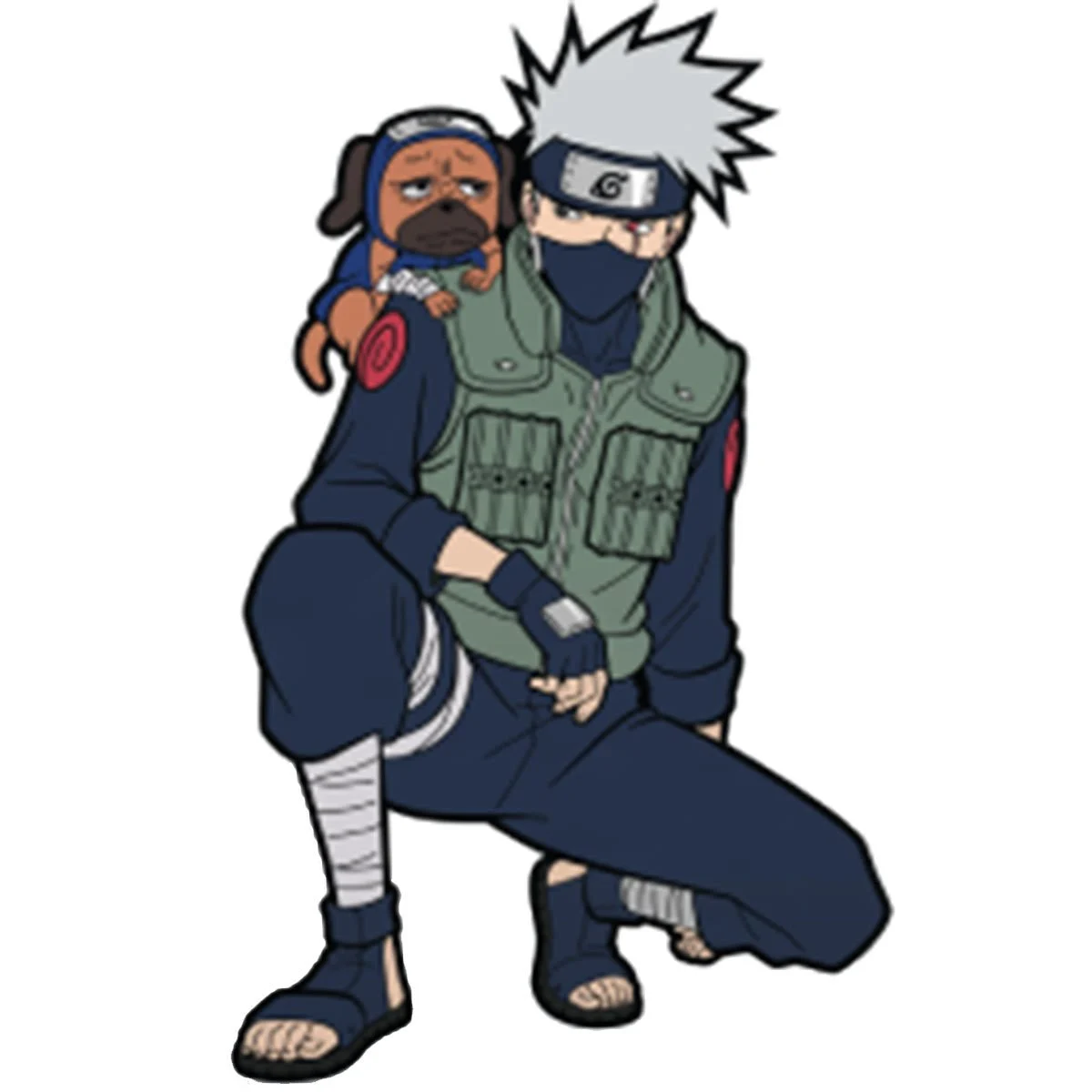 Naruto: Shippuden Kakashi and Pakkun FiGPiN Classic 3-Inch Enamel Pin