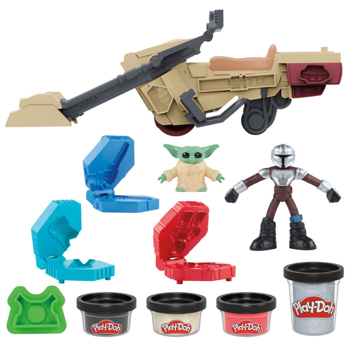 Star Wars The Mandalorian Play-Doh Launching Speeder Playset