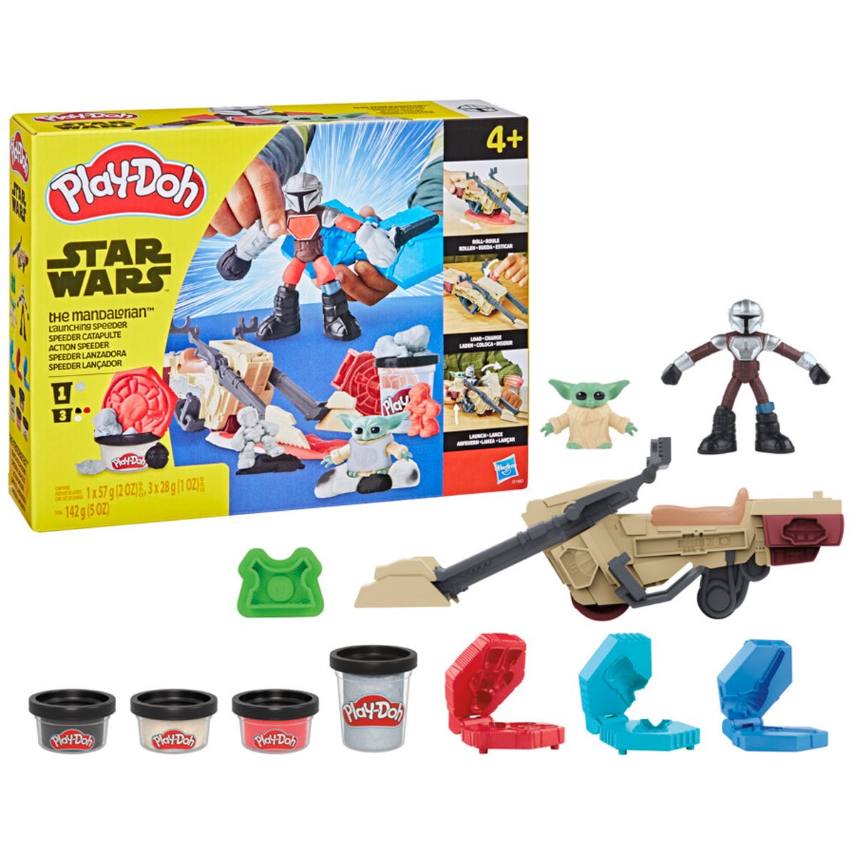 Star Wars The Mandalorian Play-Doh Launching Speeder Playset
