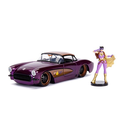 DC Bombshells Batgirl 1957 Chevy Corvette 1:24 Scale Die-Cast Metal Vehicle