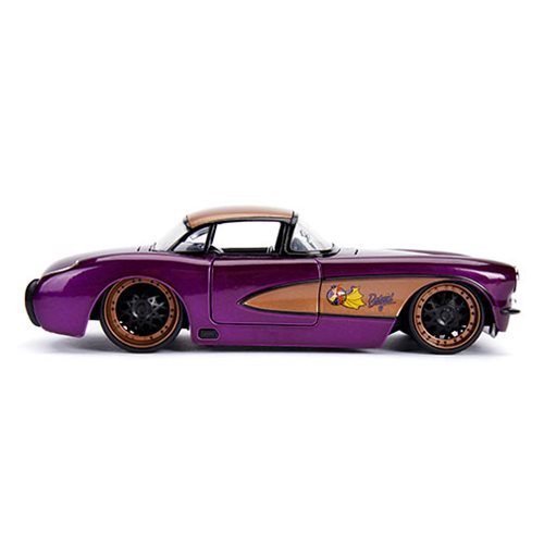 DC Bombshells Batgirl 1957 Chevy Corvette 1:24 Scale Die-Cast Metal Vehicle
