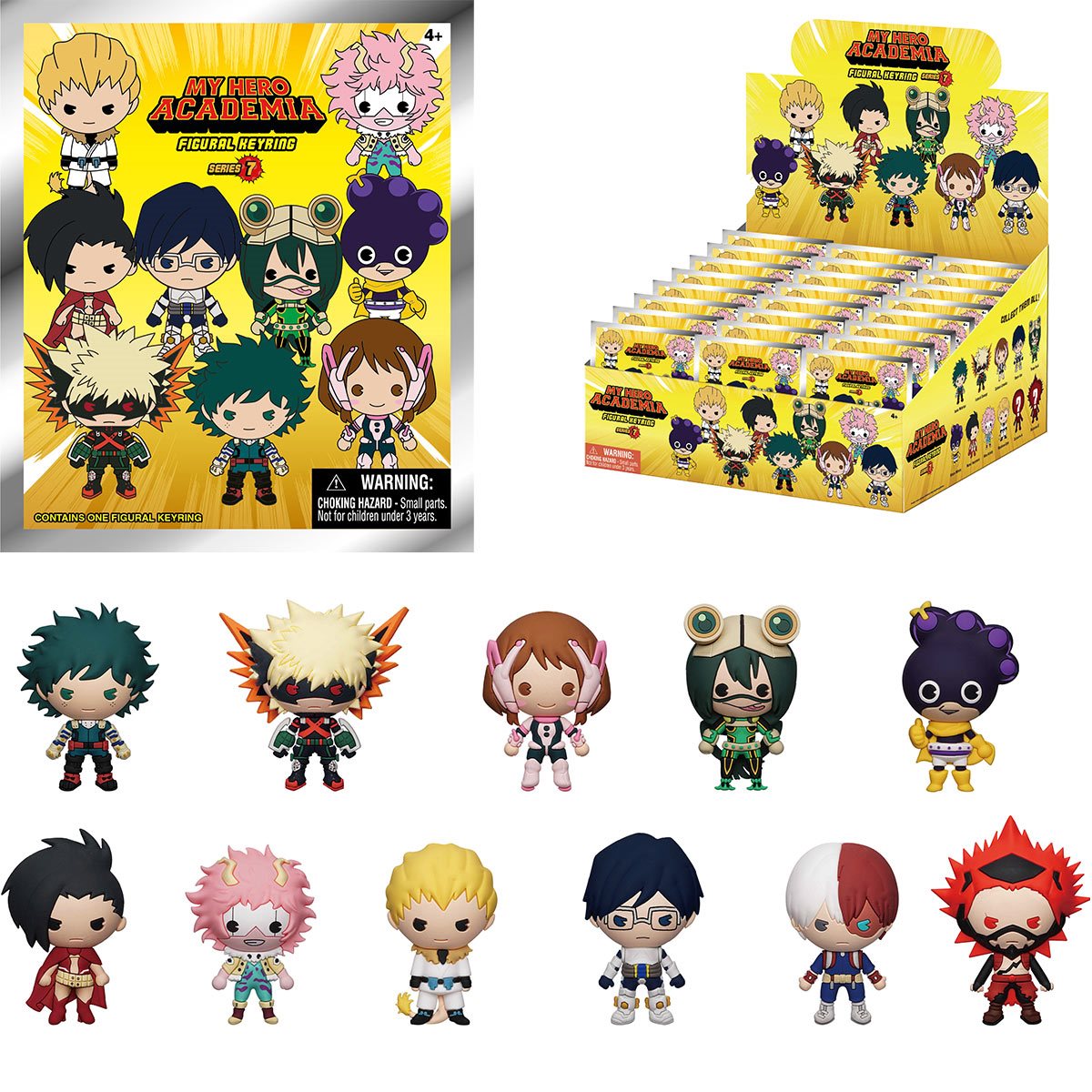 My Hero Academia Series 7 3D Foam Bag Clip Random 6-Pack