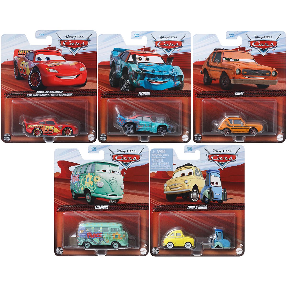 Cars Character Cars 2025 Mix 6 Case of 24