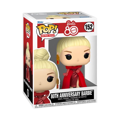 Retro Toys Mattel 80th Anniversary Barbie Funko Pop! Vinyl Figure #152, Not Mint