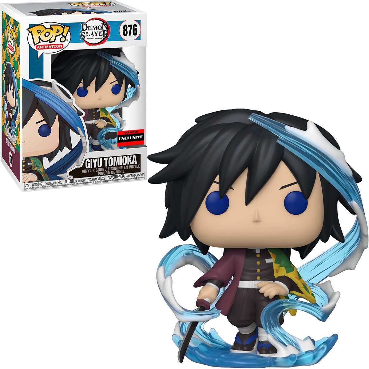 Demon Slayer Giyu Tomioka Funko Pop! Vinyl Figure - AAA Anime Exclusive #876